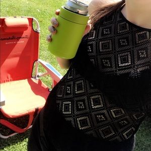 AERIE MESH ONE PIECE BLACK SWIMSUIT